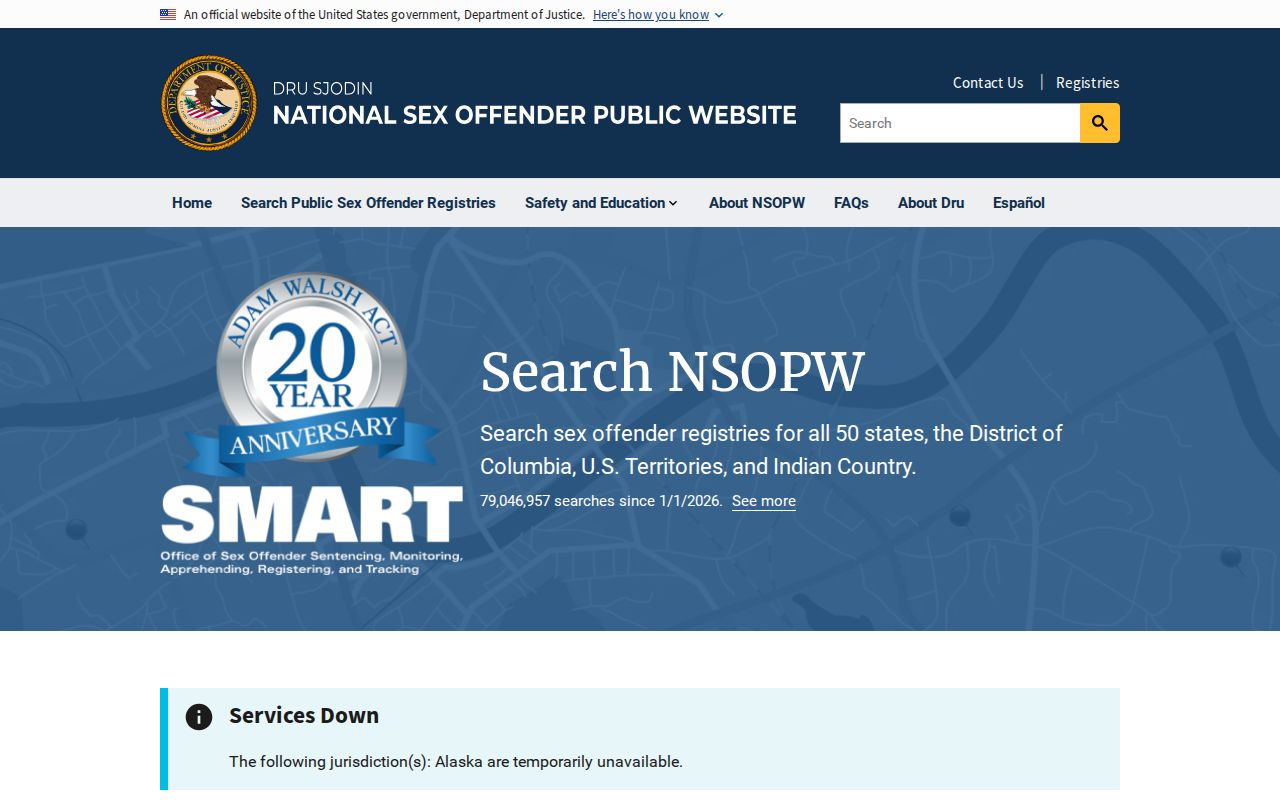 Mississippi County sex offender records cross-state search interface